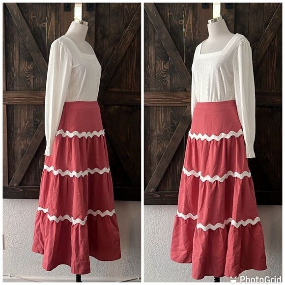 New Shabby Chic bohemian Beautiful long Maxi Boho Skirt Only - Picture 4 of 9